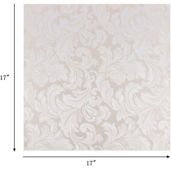 Damask Jacquard Cloth Dinner Napkins Set 4 Beige Cream Fabric Home Table Linen - Picture 10 of 10